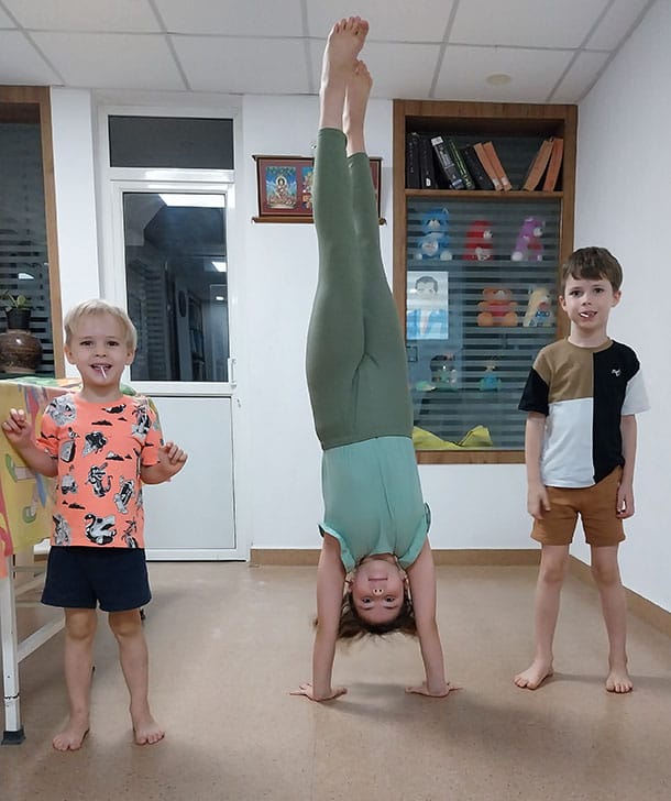 Children at the Kids Ortho Goa clinic